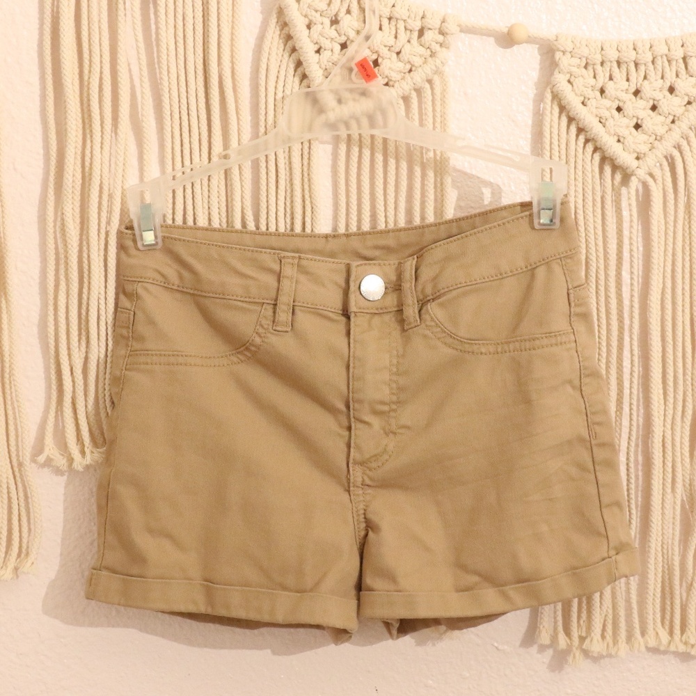 H&M Divided Khaki Cuffed Shorts